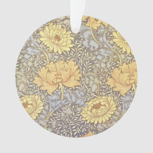 William Morris Chrysanthemum Moeder Bloemen Ornament (voorkant)