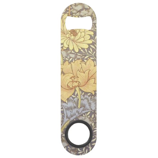William Morris Chrysanthemum Moeder Bloemen Speed Flessenopener (Voorkant)