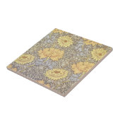 William Morris Chrysanthemum Moeder Bloemen Tegeltje (Zijkant)