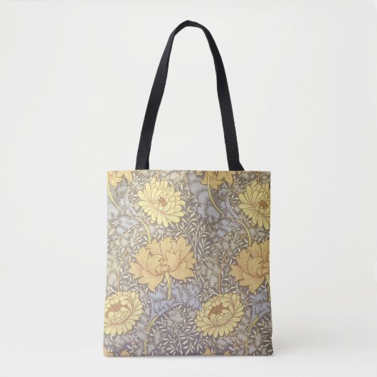 William Morris Chrysanthemum Moeder Bloemen Tote Bag (Voorkant)