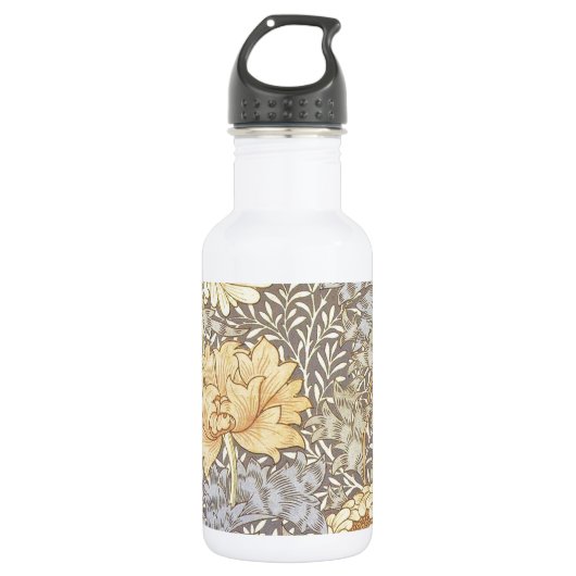 William Morris Chrysanthemum Moeder Bloemen Waterfles (Voorkant)