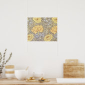 William Morris Chrysanthemum Mooie Bloem Poster (Keuken)
