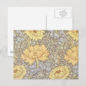William Morris Chrysanthemum Mum Bloemen Briefkaart (Voorkant / Achterkant)