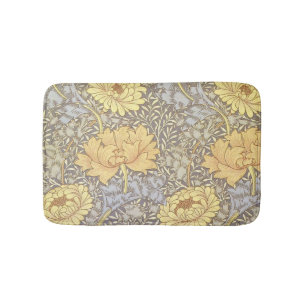 William Morris Chrysanthemum Mum Flowers Badmat