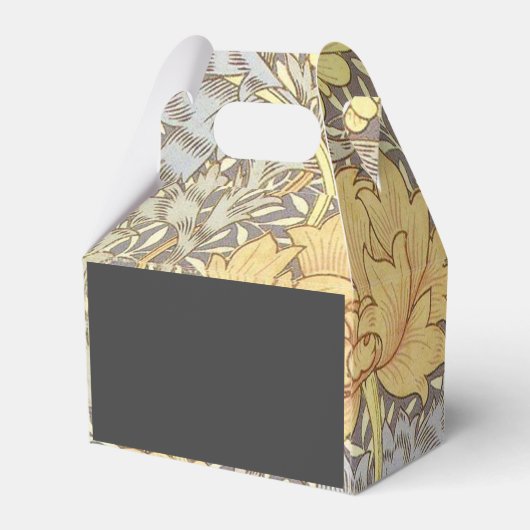 William Morris Chrysanthemum Mum Flowers Bedankdoosjes (Achterkant)