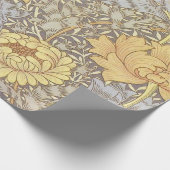 William Morris Chrysanthemum Mum Flowers Cadeaupapier (Hoek)