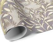 William Morris Chrysanthemum Mum Flowers Cadeaupapier (Rol Hoek)