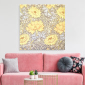 William Morris Chrysanthemum Mum Flowers Canvas Afdruk (Insitu (Woonkamer))