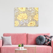 William Morris Chrysanthemum Mum Flowers Canvas Afdruk (Insitu (Woonkamer))