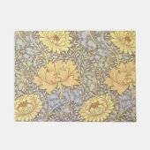 William Morris Chrysanthemum Mum Flowers Deurmat (Voorkant)