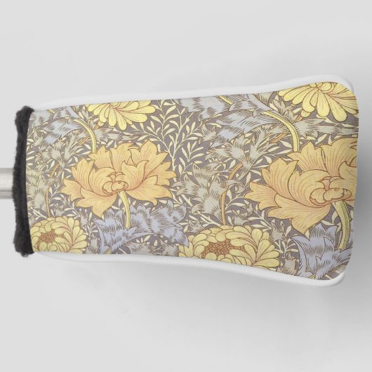 William Morris Chrysanthemum Mum Flowers Golfheadcover (Voorkant)