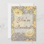 William Morris Chrysanthemum Mum Flowers Kaart (Voorkant)