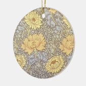 William Morris Chrysanthemum Mum Flowers Keramisch Ornament (Links)