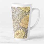 William Morris Chrysanthemum Mum Flowers Latte Mok (Rechts)
