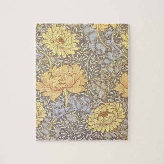 William Morris Chrysanthemum Mum Flowers Legpuzzel (Verticaal)