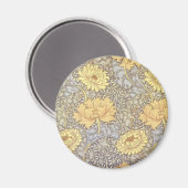 William Morris Chrysanthemum Mum Flowers Magneet (Voorkant / Achterkant)