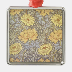 William Morris Chrysanthemum Mum Flowers Metalen Ornament