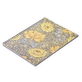 William Morris Chrysanthemum Mum Flowers Notitieboek (Linkerzijde)