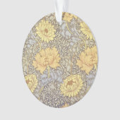 William Morris Chrysanthemum Mum Flowers Ornament (voorkant)