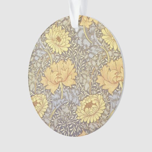 William Morris Chrysanthemum Mum Flowers Ornament (voorkant)