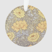 William Morris Chrysanthemum Mum Flowers Ornament (voorkant)