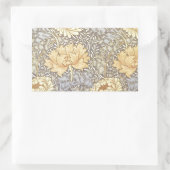 William Morris Chrysanthemum Mum Flowers Rechthoekige Sticker (Tas)