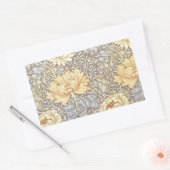 William Morris Chrysanthemum Mum Flowers Rechthoekige Sticker (Envelop)