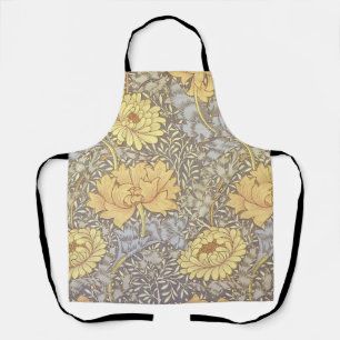 William Morris Chrysanthemum Mum Flowers Schort