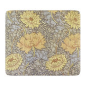 William Morris Chrysanthemum Mum Flowers Snijplank (Voorkant)