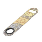 William Morris Chrysanthemum Mum Flowers Speed Flessenopener (Voorkant Gekanteld)