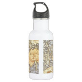 William Morris Chrysanthemum Mum Flowers Waterfles (Achterkant)