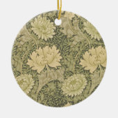William Morris Chrysanthemum Mum Keramisch Ornament (Voorkant)