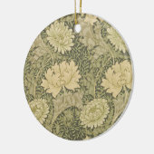 William Morris Chrysanthemum Mum Keramisch Ornament (Links)