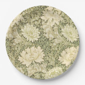 William Morris Chrysanthemum papier borden Papieren Bordje (Voorkant)