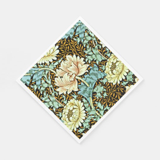 William Morris - Chrysanthemum Pastels Servetten (Hoek)