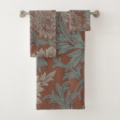 William Morris Chrysanthemum Pattern Bath Towel Se Bad Handdoek (Insitu)
