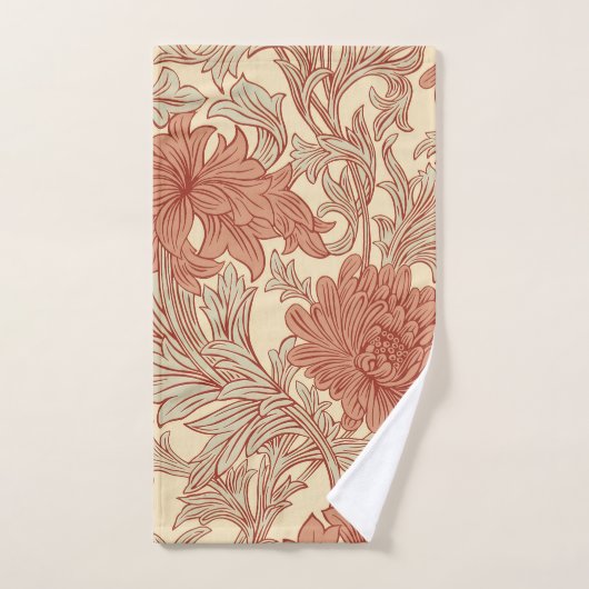 William Morris Chrysanthemum Pattern Bath Towel Se Bad Handdoek (Handdoek)