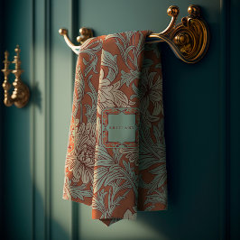 William Morris Chrysanthemum Pattern Bath Towel Se Bad Handdoek