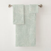 William Morris Chrysanthemum Pattern Bath Towel Se Bad Handdoek (Insitu)