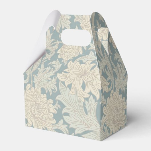 William Morris Chrysanthemum Pattern Bedankdoosjes (Achterkant)