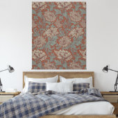 William Morris Chrysanthemum  Pattern Canvas Afdruk (Insitu (Slaapkamer))