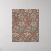 William Morris Chrysanthemum  Pattern Canvas Afdruk (Voorkant)