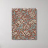 William Morris Chrysanthemum Pattern Canvas Afdruk (Voorkant)
