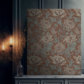 William Morris Chrysanthemum Pattern Canvas Afdruk