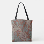 William Morris Chrysanthemum Pattern Canvas tas (Achterkant)