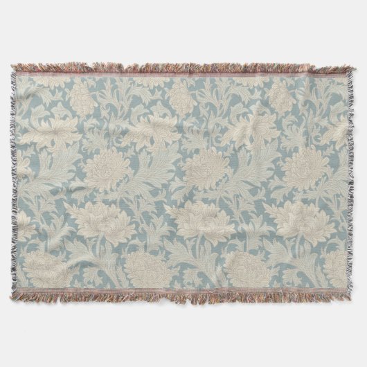 William Morris Chrysanthemum Pattern Deken (Voorkant)