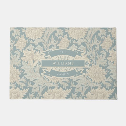 William Morris Chrysanthemum Pattern Deurmat (Voorkant)