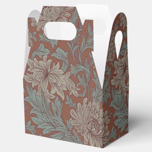 William Morris Chrysanthemum Pattern Favor Box Bedankdoosjes (Geopend)