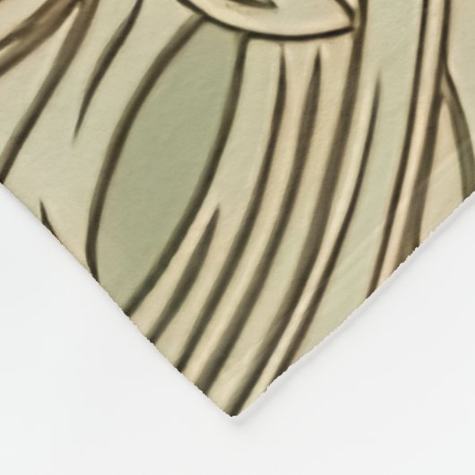 William Morris Chrysanthemum Pattern Fleece Blanke Deken (Hoek)