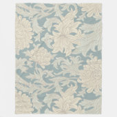 William Morris Chrysanthemum Pattern Fleece Deken (Voorkant)